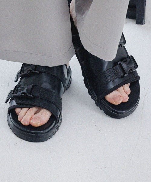 RAGEBLUE（レイジブルー）の「スニーカーソールサンダル（サンダル・メンズ・ブラック/ブラック系その他・MEDIUM/LARGE）」の7枚目の写真