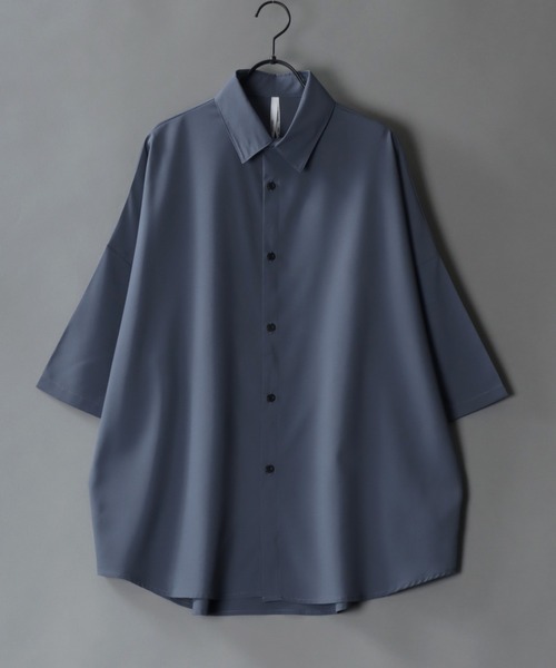 SITRY(シトリー)の「wide dress shirt with tie/ネクタイ付き ワイド ドレスシャツ(シャツ/ブラウス・メンズ・ホワイト/チャコールグレー/ブラック/ベージュ・M/L/XL)」の9枚目の写真
