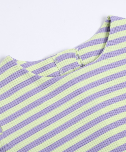 La-gemme(ラジェム)の「ボーダーリブカットソー(Tシャツ/カットソー・レディース・グレー×ホワイト/パープル系その他/ブラック×ホワイト/ブラック系2/グレー系2/ホワイト系2/パープル系2・フリー)」の10枚目の写真