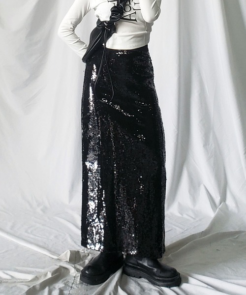 スカート mame00ome ギャザーマーメイドSK|ems excite | RETRO GIRL ONLINE STORE