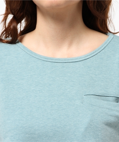 CIAOPANIC（チャオパニック）の「【Ciaopanic】　裏毛ノースリポケ付きOP（ワンピース・レディース・オフホワイト/グレー/ネイビー/ミント・FREE）」の11枚目の写真