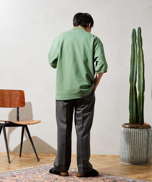 JOURNAL STANDARD relume（ジャーナルスタンダード　レリューム）の「AMERICAN チノスラックス BY SUPIMA USA（チノパンツ・メンズ・ブラックミックス/グリーン系その他/ライトグレー/ベージュ・MEDIUM/LARGE）」の9枚目の写真