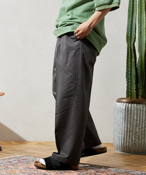 JOURNAL STANDARD relume（ジャーナルスタンダード　レリューム）の「AMERICAN チノスラックス BY SUPIMA USA（チノパンツ・メンズ・ブラックミックス/グリーン系その他/ライトグレー/ベージュ・MEDIUM/LARGE）」の11枚目の写真