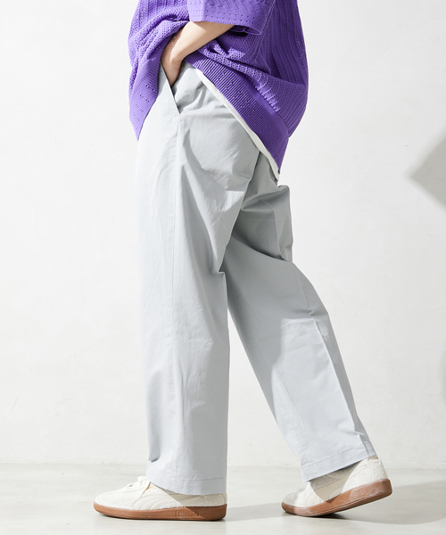 JOURNAL STANDARD relume（ジャーナルスタンダード　レリューム）の「AMERICAN チノスラックス BY SUPIMA USA（チノパンツ・メンズ・ブラックミックス/グリーン系その他/ライトグレー/ベージュ・MEDIUM/LARGE）」の15枚目の写真