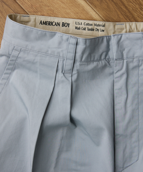 JOURNAL STANDARD relume（ジャーナルスタンダード　レリューム）の「AMERICAN チノスラックス BY SUPIMA USA（チノパンツ・メンズ・ブラックミックス/グリーン系その他/ライトグレー/ベージュ・MEDIUM/LARGE）」の19枚目の写真