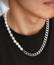 B.R.U | シルバー×パールネックレス(ネックレス)