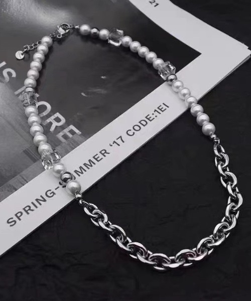 セール】シルバー×パールネックレス（ネックレス）｜B.R.U（ブル）の