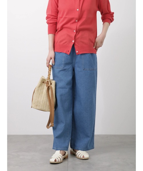 Lugnoncure（ルノンキュール）の「リラックスデニムパンツ（デニムパンツ・レディース・ブルー/オフホワイト/ネイビー・ﾌﾘ-）」の3枚目の写真