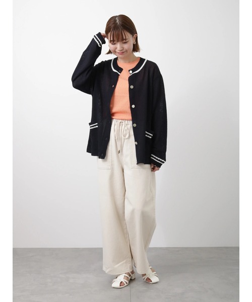 Lugnoncure（ルノンキュール）の「リラックスデニムパンツ（デニムパンツ・レディース・ブルー/オフホワイト/ネイビー・ﾌﾘ-）」の13枚目の写真