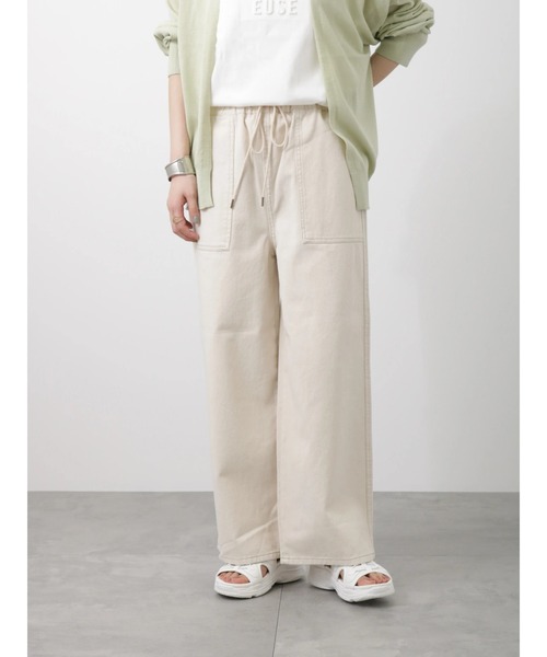 Lugnoncure（ルノンキュール）の「リラックスデニムパンツ（デニムパンツ・レディース・ブルー/オフホワイト/ネイビー・ﾌﾘ-）」の19枚目の写真