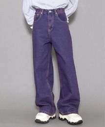 Figments | オーバーダイカラーバギーデニムパンツ(デニムパンツ)