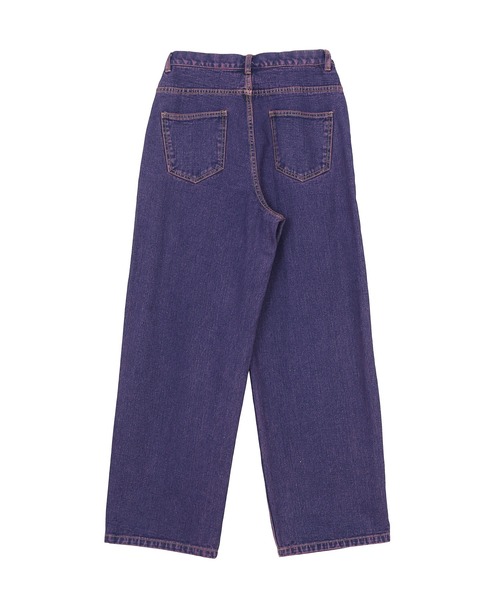 Figments（フィグメンツ）の「オーバーダイカラーバギーデニムパンツ（デニムパンツ・レディース・パープル・SMALL/MEDIUM/LARGE）」の10枚目の写真