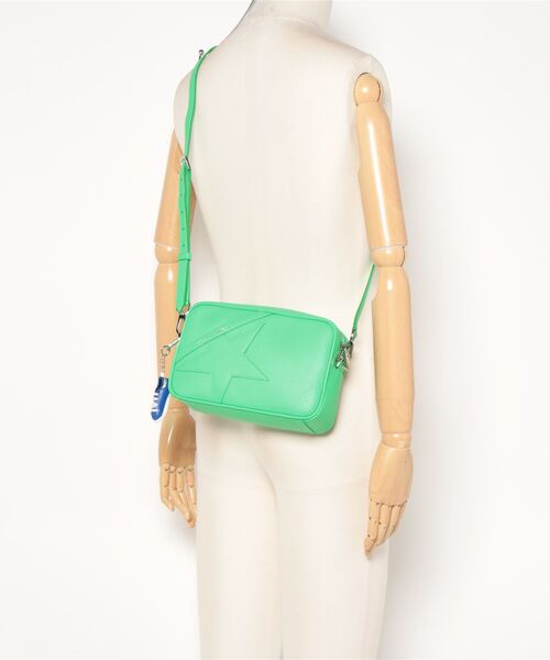 GOLDEN  / ゴールデングース | VEDETTE BAG 2way スターモチーフ ショルダーバッグ | グリーン | レディース GOLDEN GOOSE（ゴールデングース） | VEDETTE BAG 2way スターモチーフ