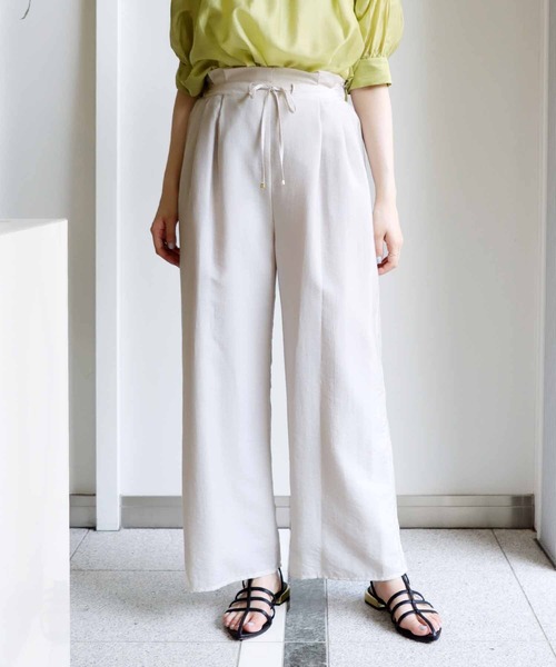 【セール】テンセルナイロンタックワイドパンツ（その他パンツ）｜Jines（ジネス） 8,518円