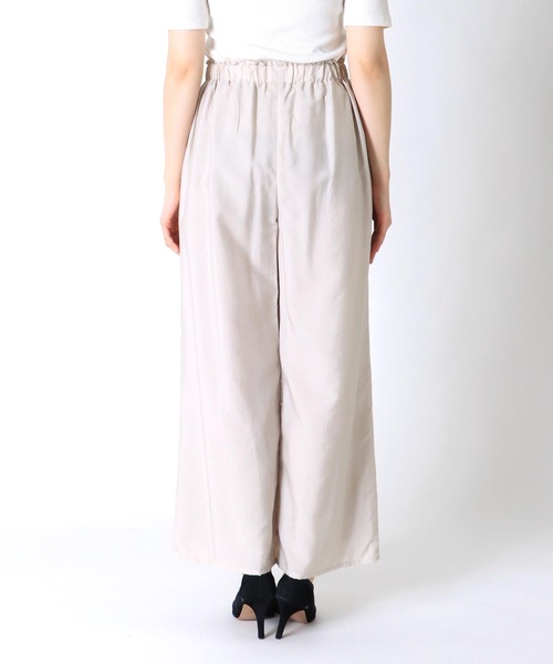 Jines（ジネス）の「テンセルナイロンタックワイドパンツ（その他パンツ・レディース・ネイビー/モカ/チャコールグレー/ベージュ/ブルー・36/38）」の13枚目の写真