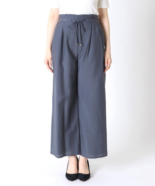 Jines（ジネス）の「テンセルナイロンタックワイドパンツ（その他パンツ・レディース・ネイビー/モカ/チャコールグレー/ベージュ/ブルー・36/38）」の20枚目の写真