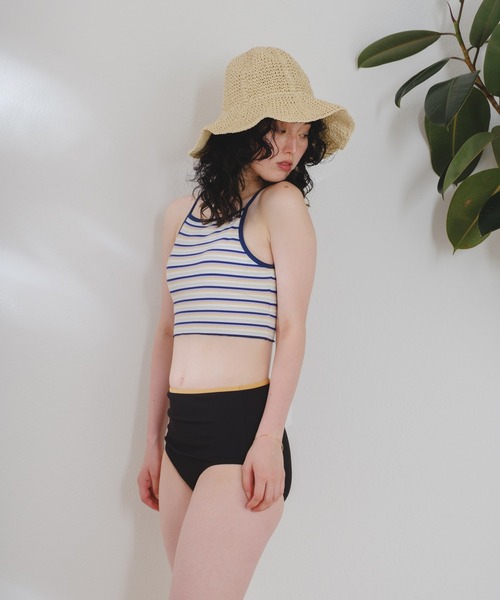 Kastane（カスタネ）の「【OceanPacificコラボ】 SWIMCAMI（水着・レディース・ブラック/サックスブルー/アイボリー・FREE）」の19枚目の写真