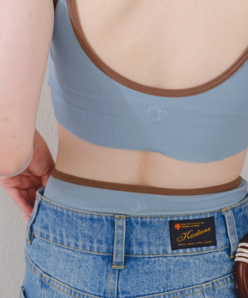 Kastane（カスタネ）の「【OceanPacificコラボ】 SWIMCAMI（水着・レディース・ブラック/サックスブルー/アイボリー・FREE）」の18枚目の写真