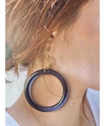 【agnit】カラーアクリルフープサッシーピアス(MA)