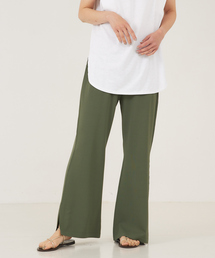 qualite | 《セットアップ対応》レーヨンストレッチスリットフレアパンツ(その他パンツ)