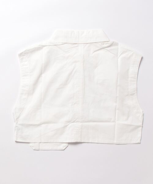 CPCM（シーピーシーエム）の「デザインポケットショートベスト（ベスト・レディース・ブラック/オフホワイト・FREE）」の3枚目の写真