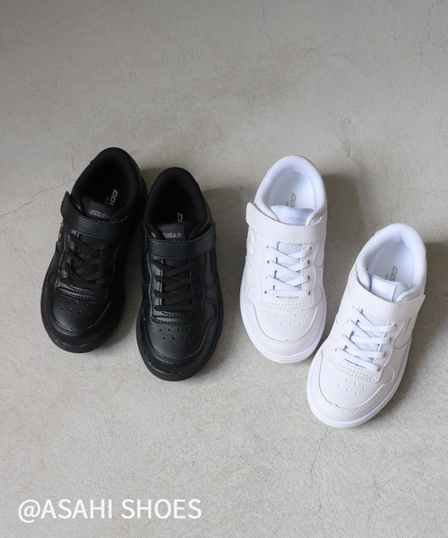 ASAHI SHOES(アサヒシューズ)の「【終了】COUGAR スニーカー(クーガー J002)(スニーカー・キッズ・ブラック×ブラック/ホワイト×ピンク/ホワイト×ブラック/ホワイト×ホワイト・19.0cm/21.5cm/22.0cm/23.5cm/24.0cm/26.0cm/24.5cm/25.5cm/21.0cm/23.0cm/20.0cm/22.5cm/25.0cm)」の5枚目の写真