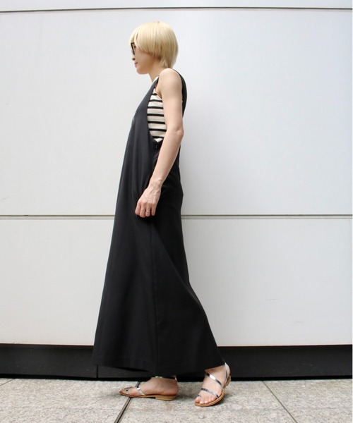 Scrap Book（スクラップブック）の「【Scrap Book】デコルテジャンバースカート（ジャンパースカート・レディース・ブラック・FREE）」の3枚目の写真