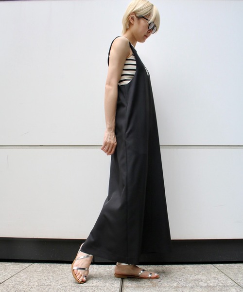 Scrap Book（スクラップブック）の「【Scrap Book】デコルテジャンバースカート（ジャンパースカート・レディース・ブラック・FREE）」の6枚目の写真