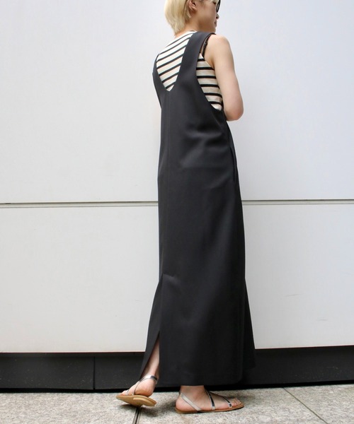 Scrap Book（スクラップブック）の「【Scrap Book】デコルテジャンバースカート（ジャンパースカート・レディース・ブラック・FREE）」の7枚目の写真