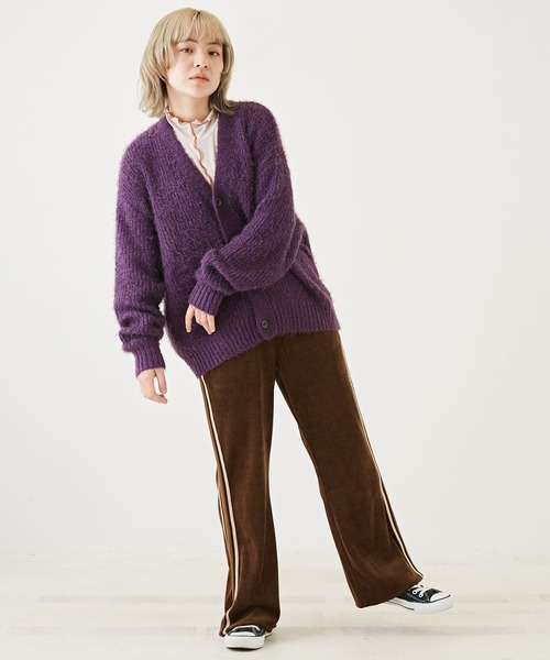 CUBE SUGAR（キューブシュガー）の「無地リブメロウハイネックインナー（Tシャツ/カットソー・レディース・グリーン/ヘザーチャコール/ピンク/ナチュラル・M）」の5枚目の写真