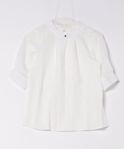 Lace Ladies(レースレディース)の「2WAYネック半袖タックブラウス(シャツ/ブラウス・レディース・グレー/ブラック/ネイビー/ミント/ホワイト・S/FREE)」の13枚目の写真