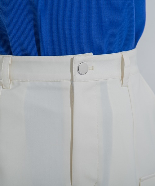 VICKY（ビッキー）の「【今季注目！】シャーリングカーゴストレッチスカート《洗濯機で洗える》（スカート・レディース・ホワイト/カーキ/ブラック・M）」の20枚目の写真