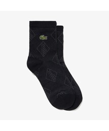 LACOSTE（ラコステ）の「モノグラムジャカードショートソックス（ソックス/靴下）」
