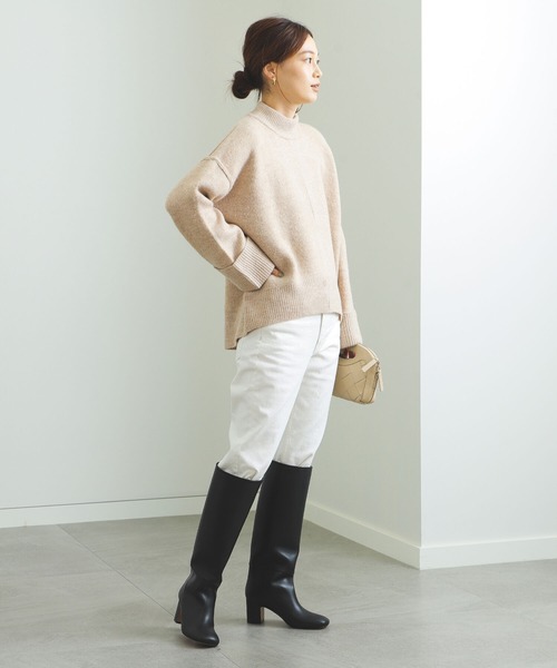 BEAMS HEART（ビームスハート）の「BEAMS HEART / アウトリンキング プルオーバー（ニット/セーター・レディース・ピンク/ライム/ベージュ/ブルー・FREE）」の16枚目の写真