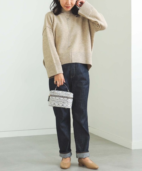 BEAMS HEART（ビームスハート）の「BEAMS HEART / アウトリンキング プルオーバー（ニット/セーター・レディース・ピンク/ライム/ベージュ/ブルー・FREE）」の20枚目の写真