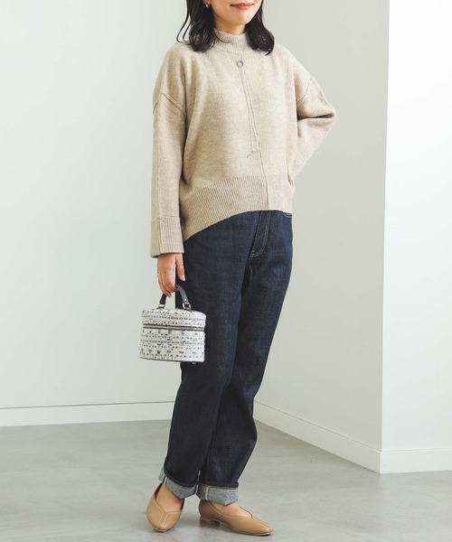 BEAMS HEART（ビームスハート）の「BEAMS HEART / アウトリンキング プルオーバー（ニット/セーター・レディース・ピンク/ライム/ベージュ/ブルー・FREE）」の21枚目の写真