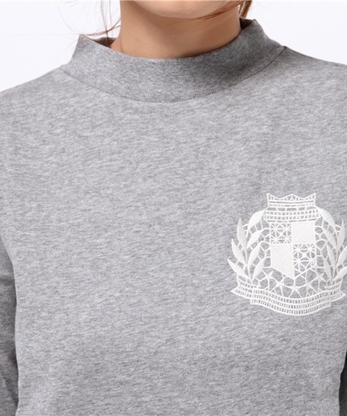 OUTLET(アウトレット)の「【CIAOPANIC TYPY】エンブレム刺繍ハイネックプルオーバー(Tシャツ/カットソー・レディース・グレー/オフホワイト/ネイビー・FREE)」の9枚目の写真