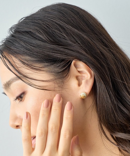 未使用ROPE' ロペRPアナグラムロゴモチーフパールスタッドピアス ROPE'（ロペ）の「アナグラムモチーフパールスタッドピアス（ピアス
