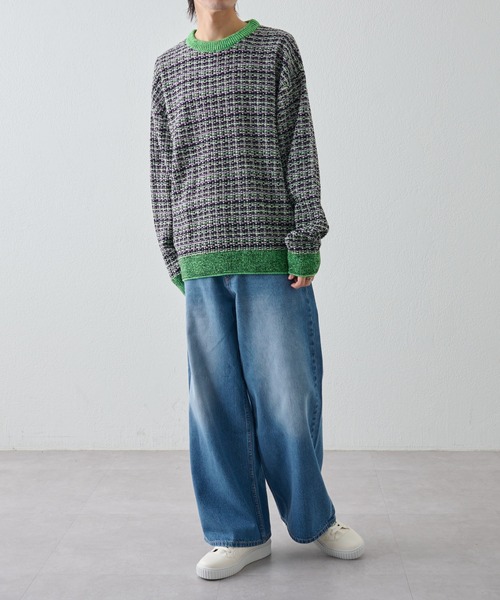 COLONY 2139（コロニートゥーワンスリーナイン）の「フェイクレザー厚底スニーカー（スニーカー・メンズ・ブラック/ホワイト・LARGE/MEDIUM）」の9枚目の写真