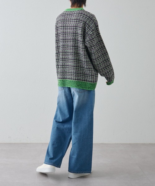 COLONY 2139（コロニートゥーワンスリーナイン）の「フェイクレザー厚底スニーカー（スニーカー・メンズ・ブラック/ホワイト・LARGE/MEDIUM）」の12枚目の写真