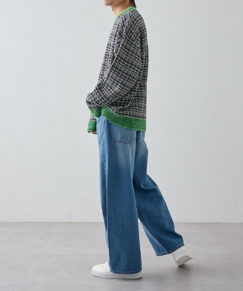 COLONY 2139（コロニートゥーワンスリーナイン）の「フェイクレザー厚底スニーカー（スニーカー・メンズ・ブラック/ホワイト・LARGE/MEDIUM）」の13枚目の写真