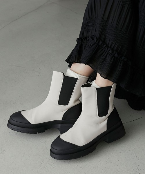 forksy.】タンクソールサイドゴアブーツ forksy.│MONO-MART