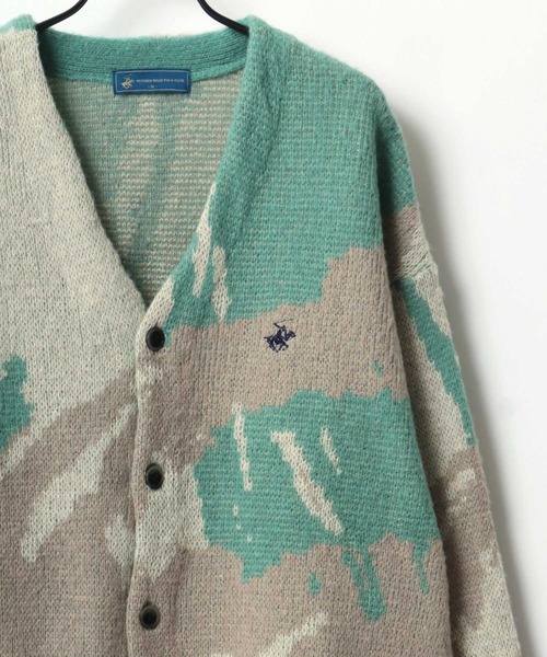 BEVERLY HILLS POLO CLUB（ビバリーヒルズポロクラブ）の「BEVERLY HILLS POLO CLUB/ビバリーヒルズポロクラブ オーバーサイズ モヘアライク ロゴ ワンポイント刺繍 無地 チェック ニットカーディガン（カーディガン/ボレロ・レディース・ブラック/サックスブルー/ブラウン系その他/イエロー系その他/グレー系その他/レッド/ベージュ/ミント/ラベンダー/ブルー系その他/ブラック系その他/オレンジ系その他/ブルー系その他2/ブルー系その他3/ピンク系その他/ベージュ系その他/パープル系その他/ピンク/グレー系その他2/グレー系その他3/グリーン系その他/グリーン系その他2/オレンジ/ブラック系その他2/ブルー系その他4/ブルー系その他5/グレー/ブラウン系その他2/ホワイト系その他/ブラウン系その他3/ライトグリーン/グレー系その他4/ピンク系その他2・M/L/LL）」の19枚目の写真
