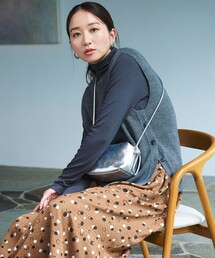 【暖かさ&着心地の良さで大ヒット】コットンカシミヤ タートルネックカットソー