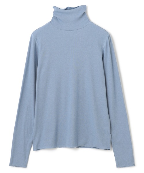 UNFILO(アンフィーロ)の「【暖かさ&着心地の良さで大ヒット】コットンカシミヤ タートルネックカットソー(Tシャツ/カットソー・レディース・グレー系/ベージュ系/ホワイト系/ブラック系1/ブルー系/ブラック系2/ブラック系/ベージュ系1/ダルブルー系/ライトイエロー系/黄土色系/ローズ系/スモーキーグリーン系・X-LARGE/XX-LARGE)」の11枚目の写真