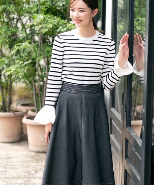 セール】□2023秋冬新作□ベルスリーブプルオーバー/MM338304（ニット