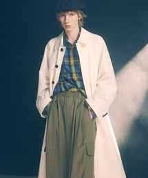 《UNISEX》【Italian Dead Stock Fabric】Dress-Over Balmacaan Coat/ドレスオーバーバルマカンコート【MAISON SPECIAL/メゾンスペシャル】