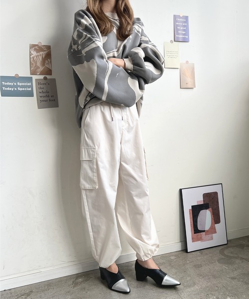 Futier land(フューティアランド)の「トゥコンビVカットポインテッドトゥシューズ(ローファー・レディース・ブラック/シルバー・38/39/40/36/37)」の9枚目の写真
