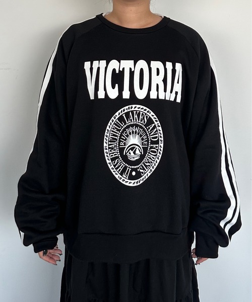 kutir（クティール）の「裏起毛ラインスウェットプルオーバー（スウェット・レディース・ブラック/オートミール/ネイビー・FREE）」の20枚目の写真