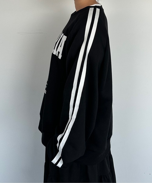 kutir（クティール）の「裏起毛ラインスウェットプルオーバー（スウェット・レディース・ブラック/オートミール/ネイビー・FREE）」の21枚目の写真